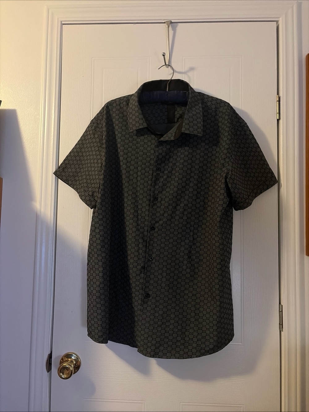 Stylish Chuxx Brand Men's Short Sleeve Button Shirt 2XL